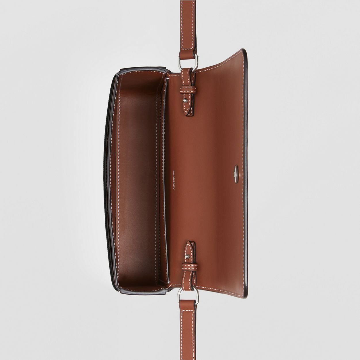 Technical Cotton and Leather Penny Bag - 6