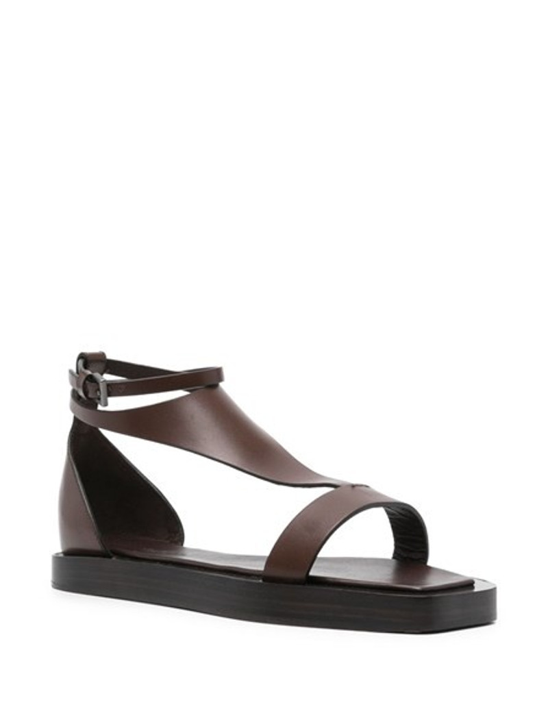 Max Mara Flat leather sandals outlook