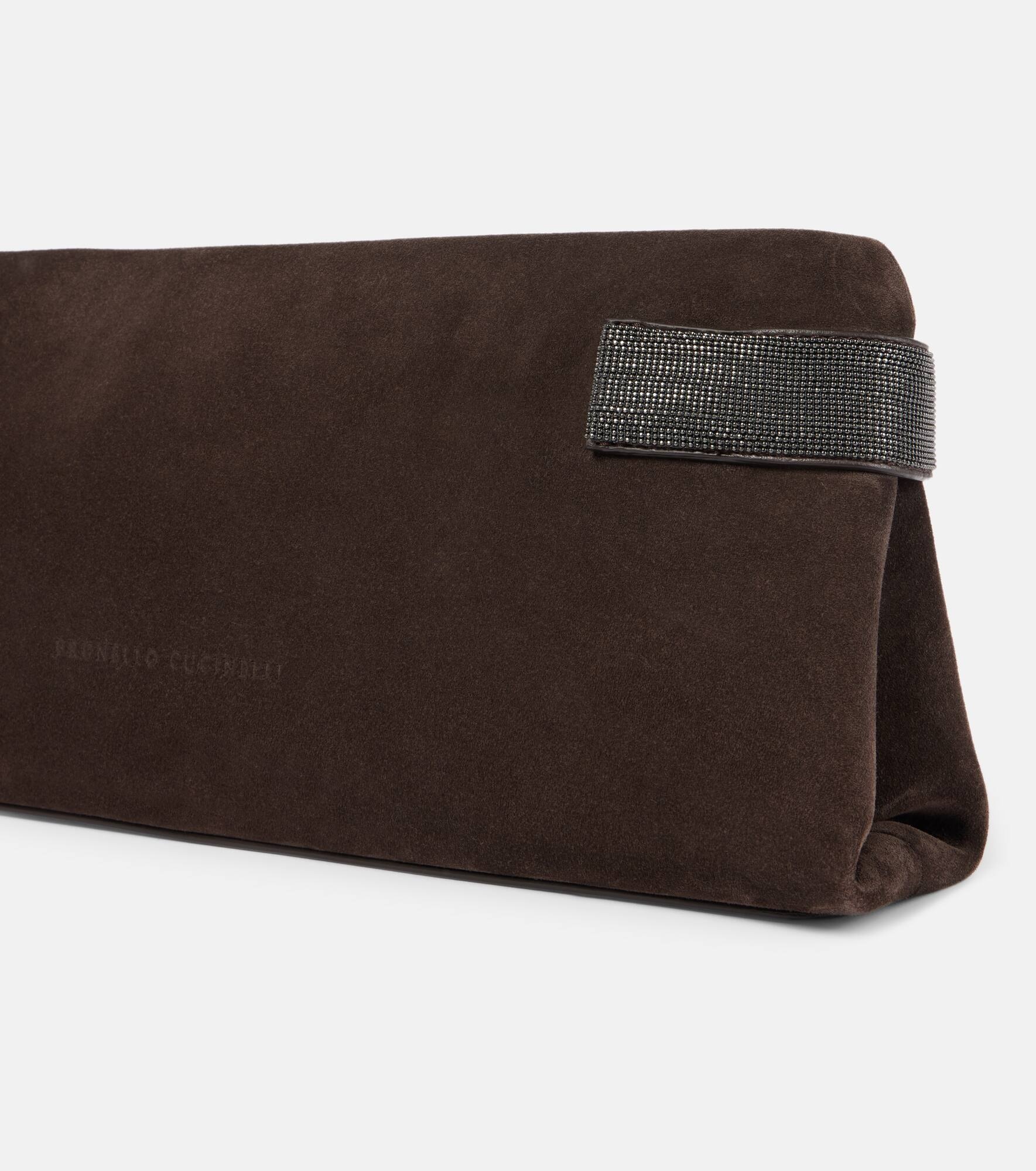 Monili suede clutch - 6