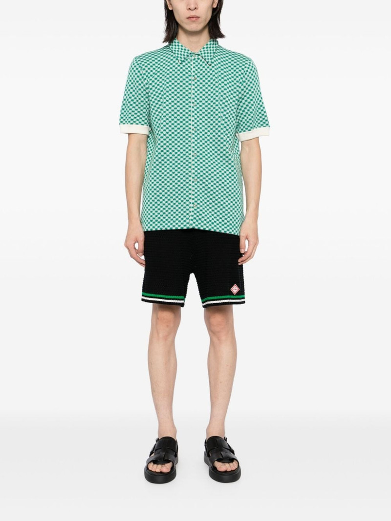 God’s True Cashmere Emerald-Dot jacquard boat shirt outlook
