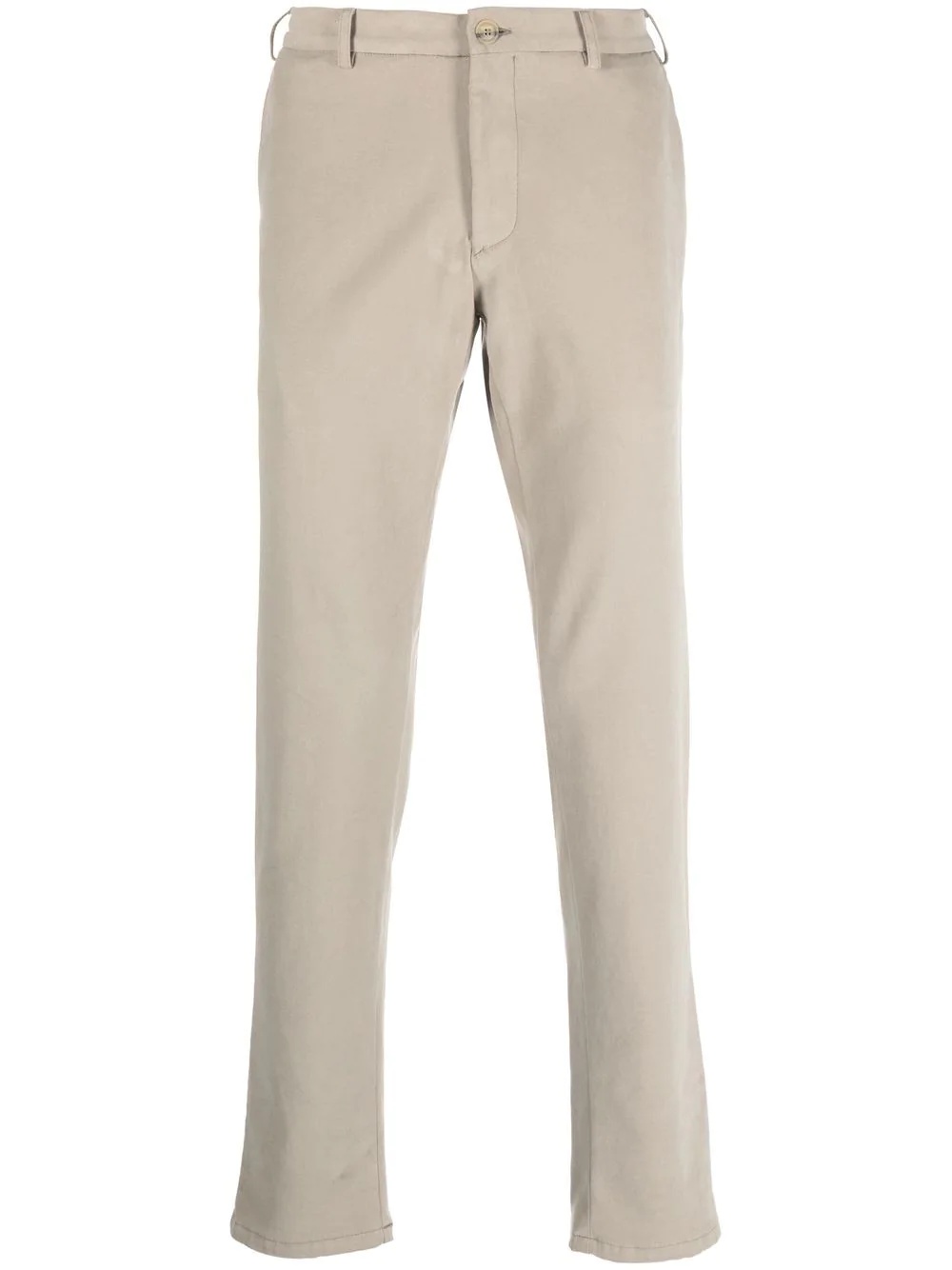 slim cut cotton chino trousers - 1