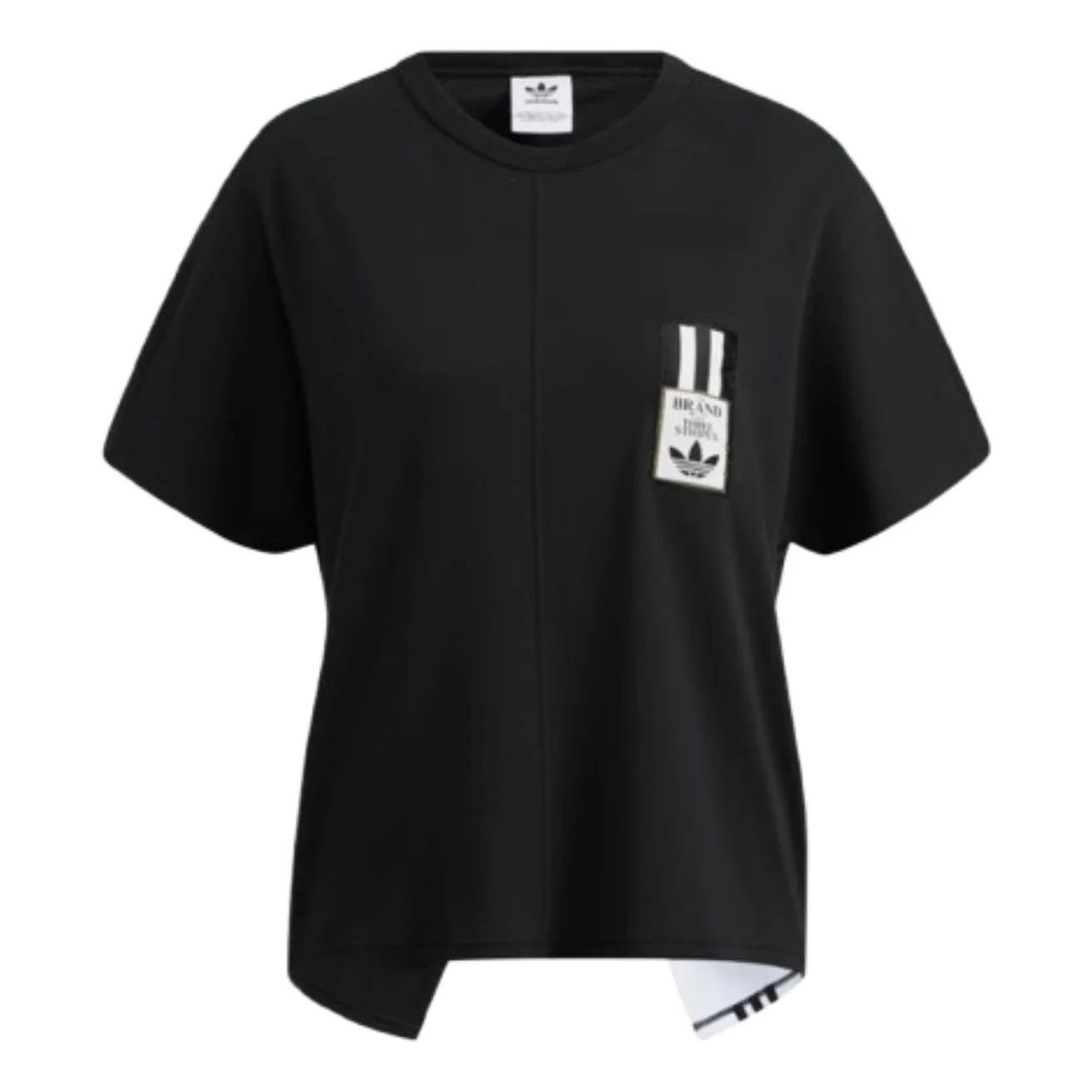 (WMNS) adidas Adibreak T-Shirt 'Black White' HC6568 - 1