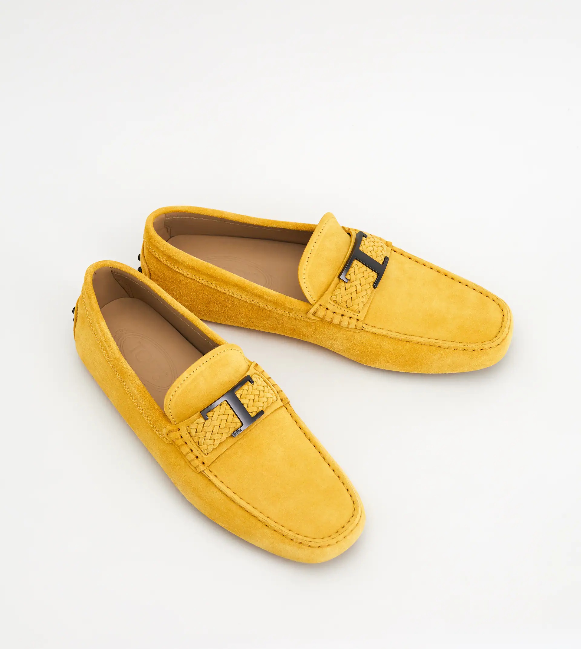 TIMELESS GOMMINO DRIVING SHOES IN SUEDE - YELLOW - 3