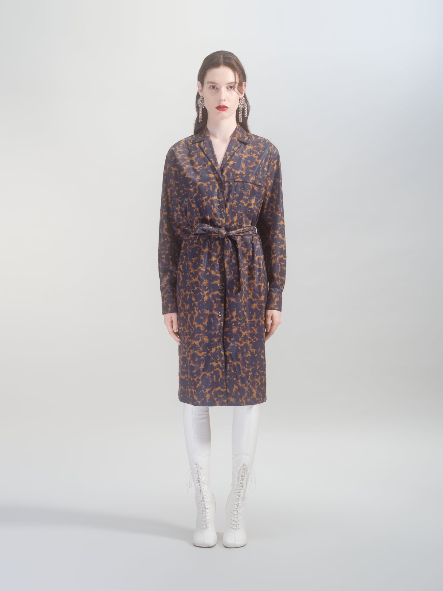 PRINTED SHIRT DRESS - 2