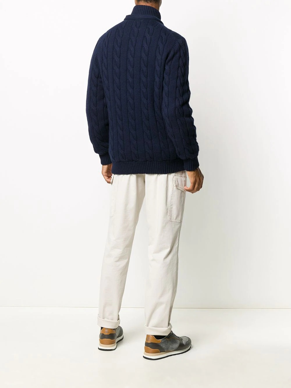 cable-knit cashmere cardigan - 6