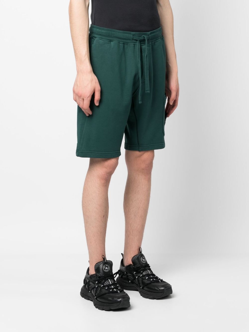 logo-patch track shorts - 3