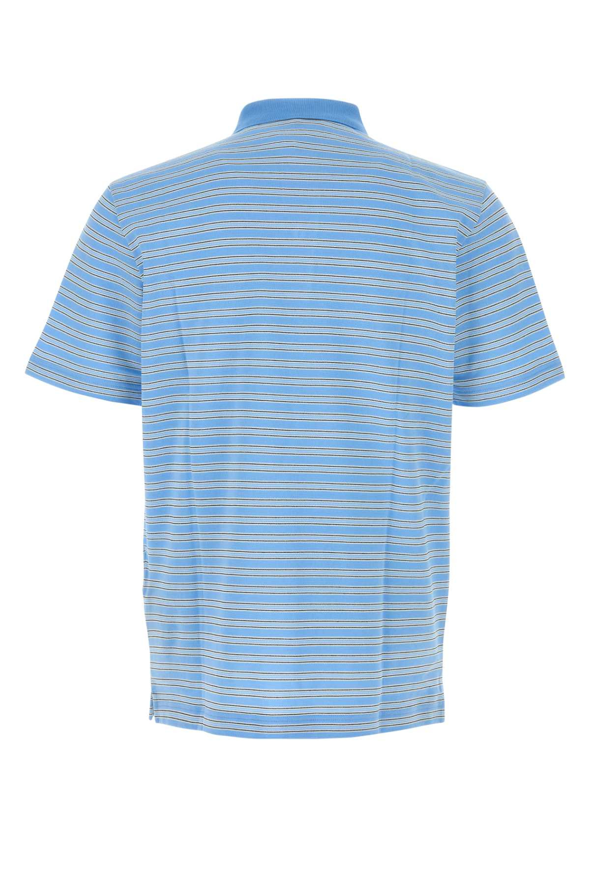 Prada Men Embroidered Piquet Polo Shirt - 2