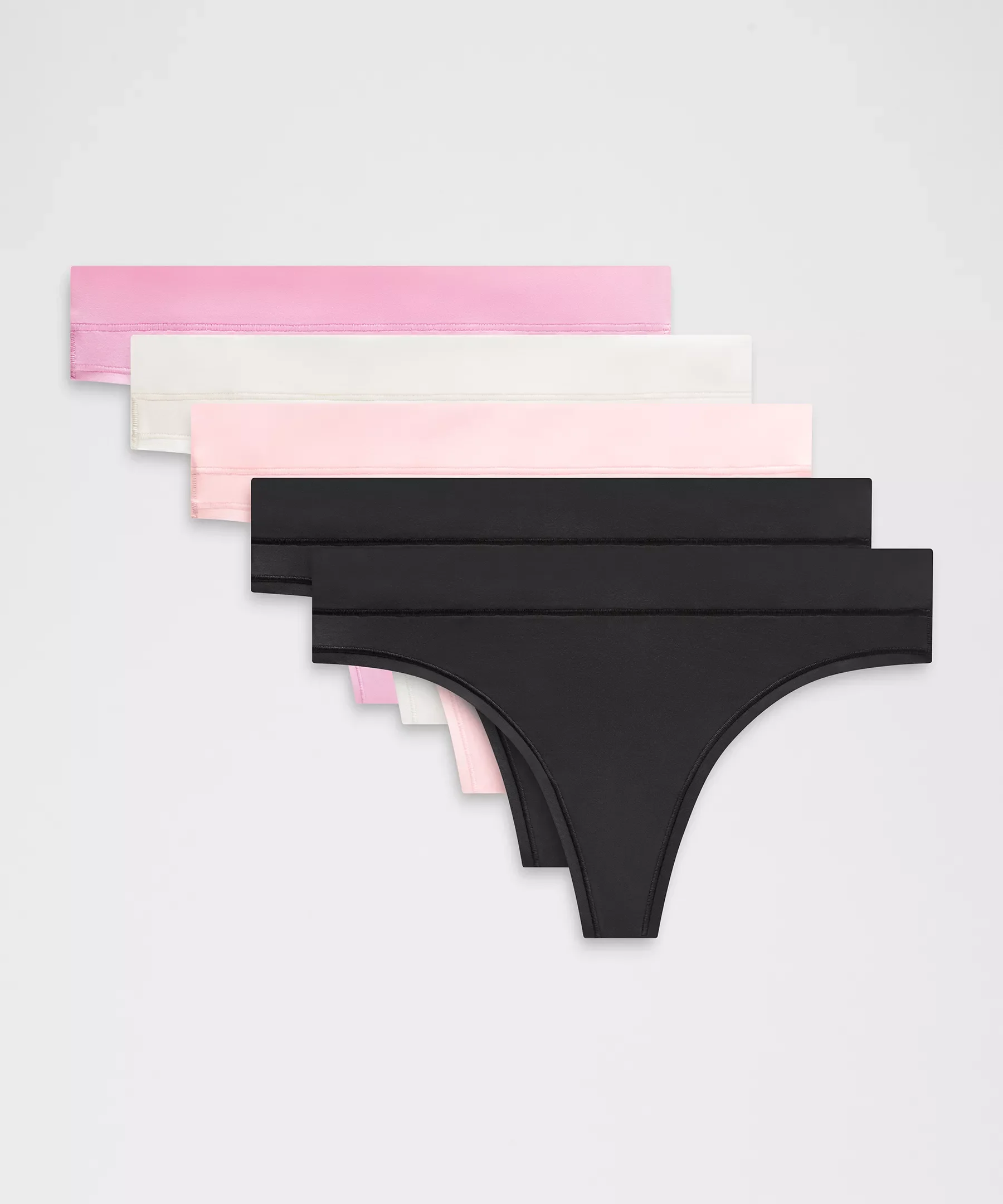 UnderEase Mid-Rise Thong Underwear *5 Pack - 1