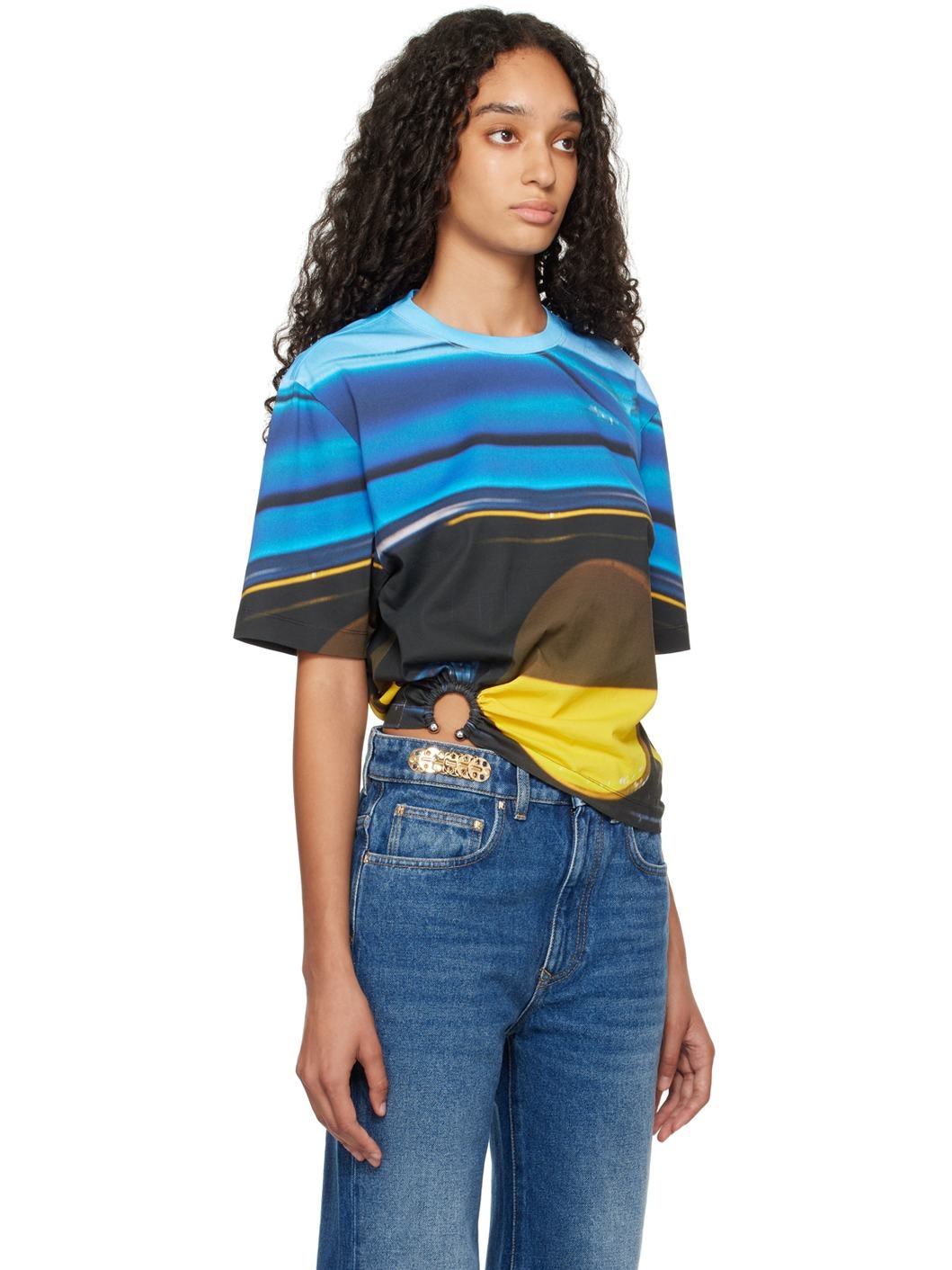 Multicolor Piercing Fast Cars T-shirt - 2