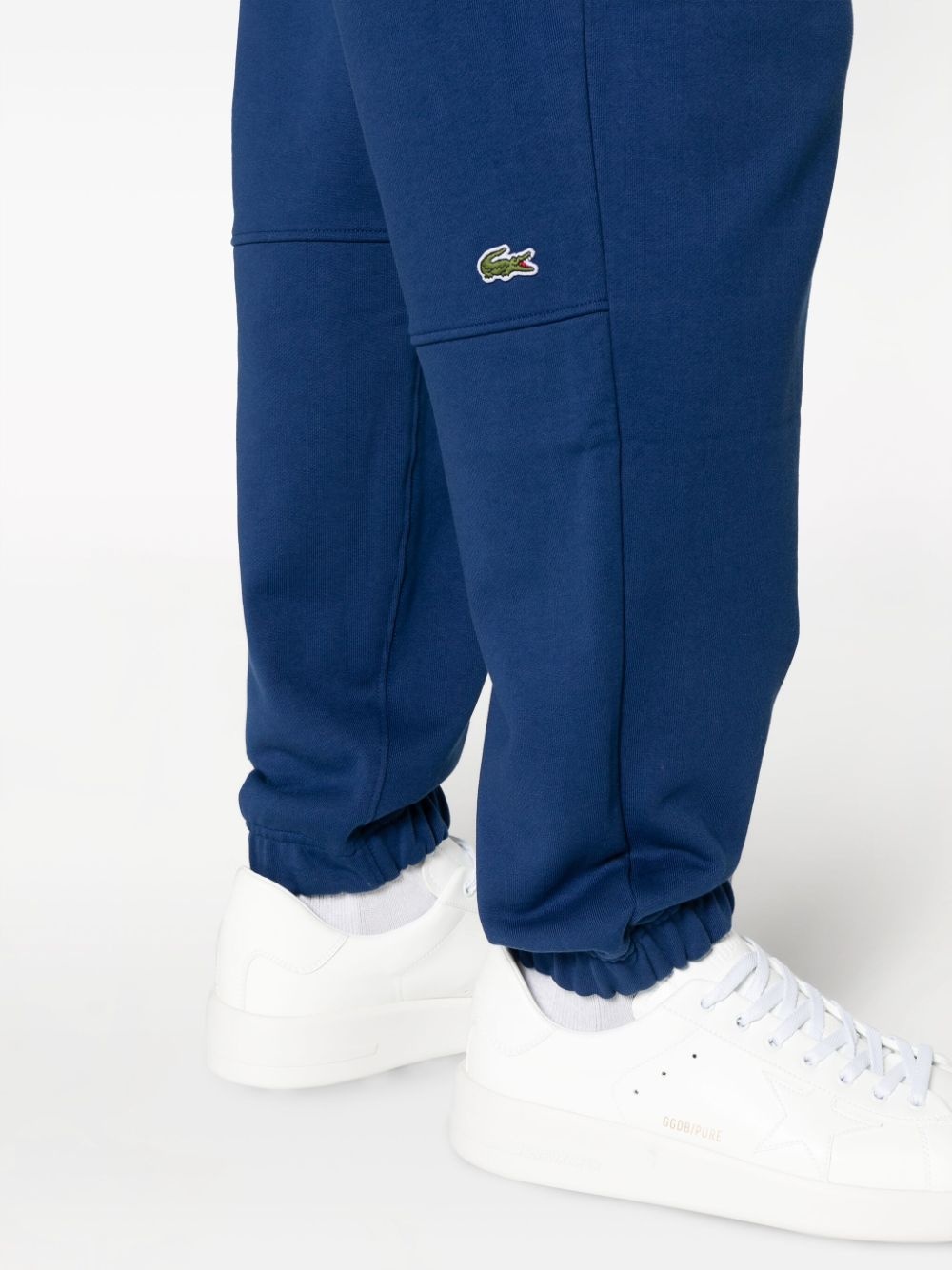 logo-patch organic cotton track trousers - 5