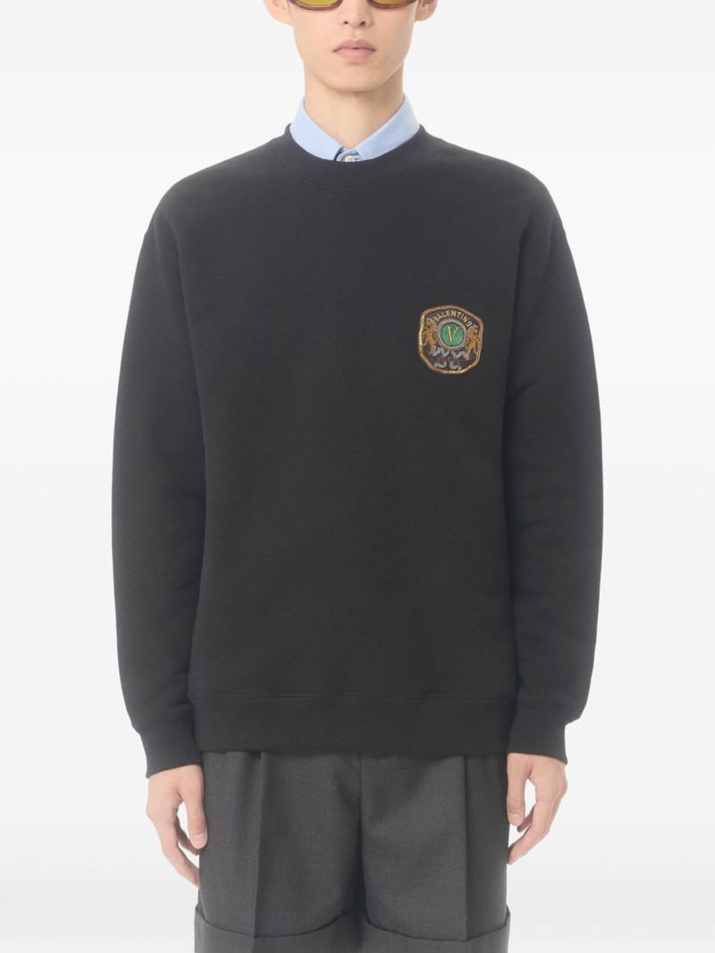 embroidered crew-neck sweatshirt 3