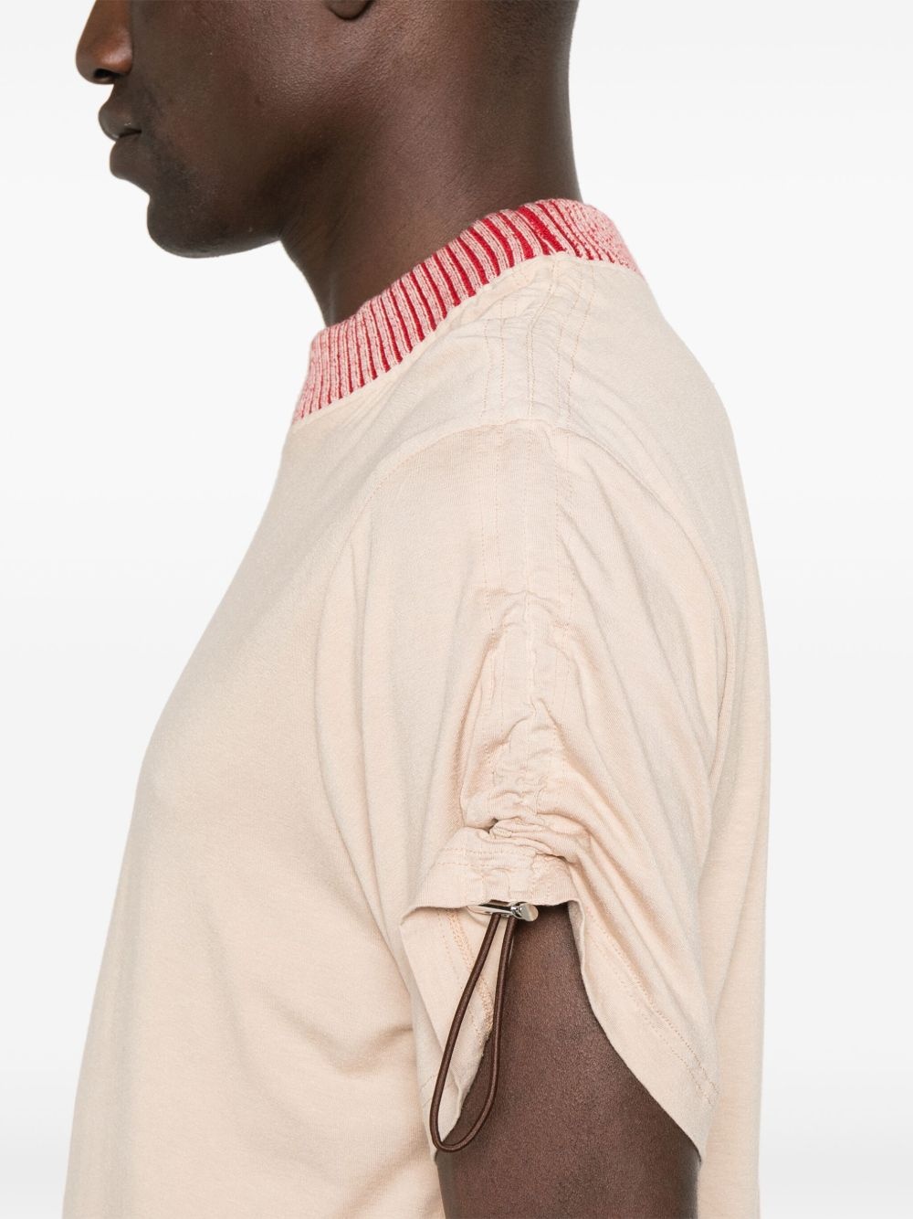 ribbed-neck T-shirt - 4