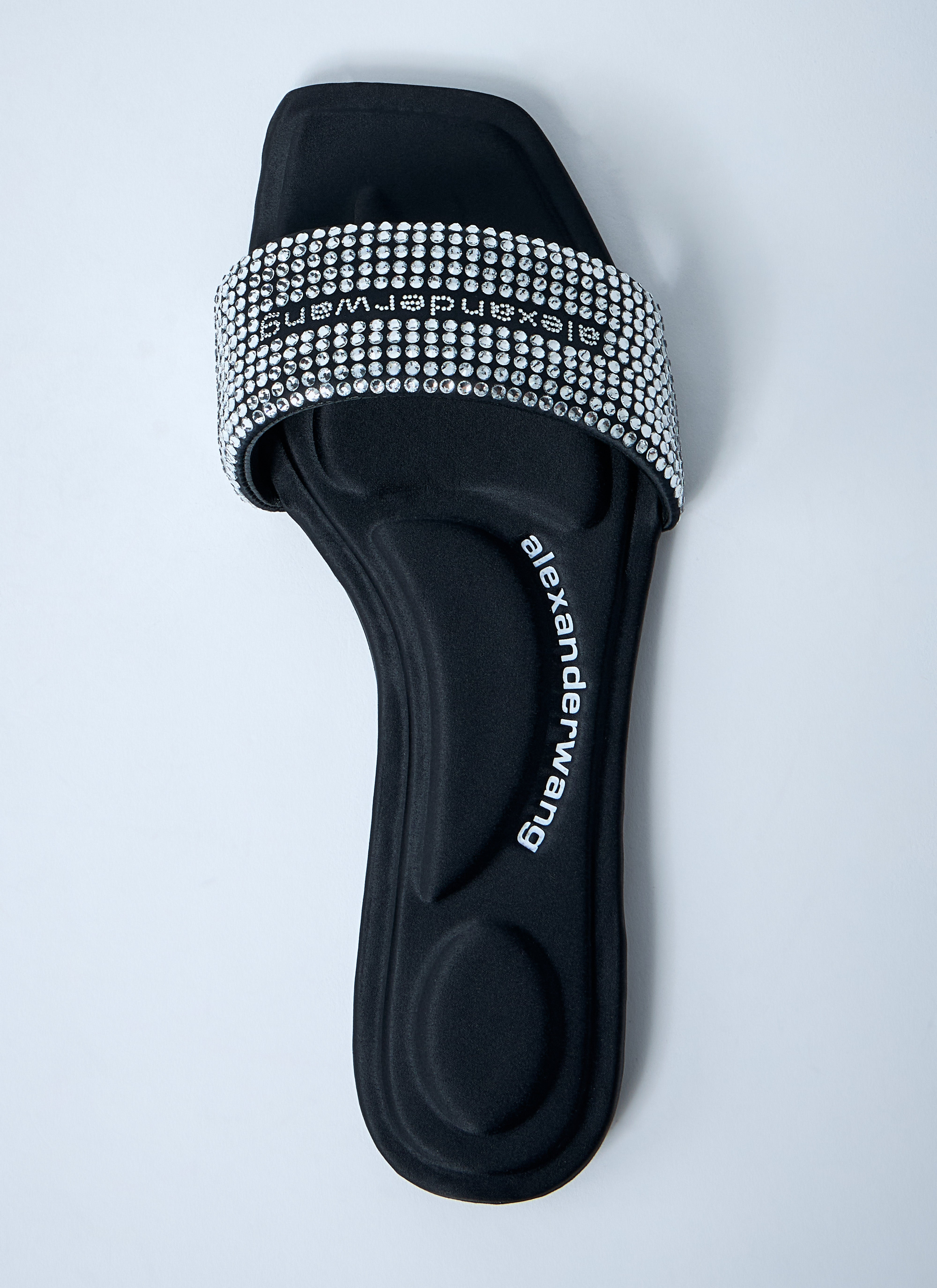Alexander Wang Women Embellished Logo Motif Slides - 6