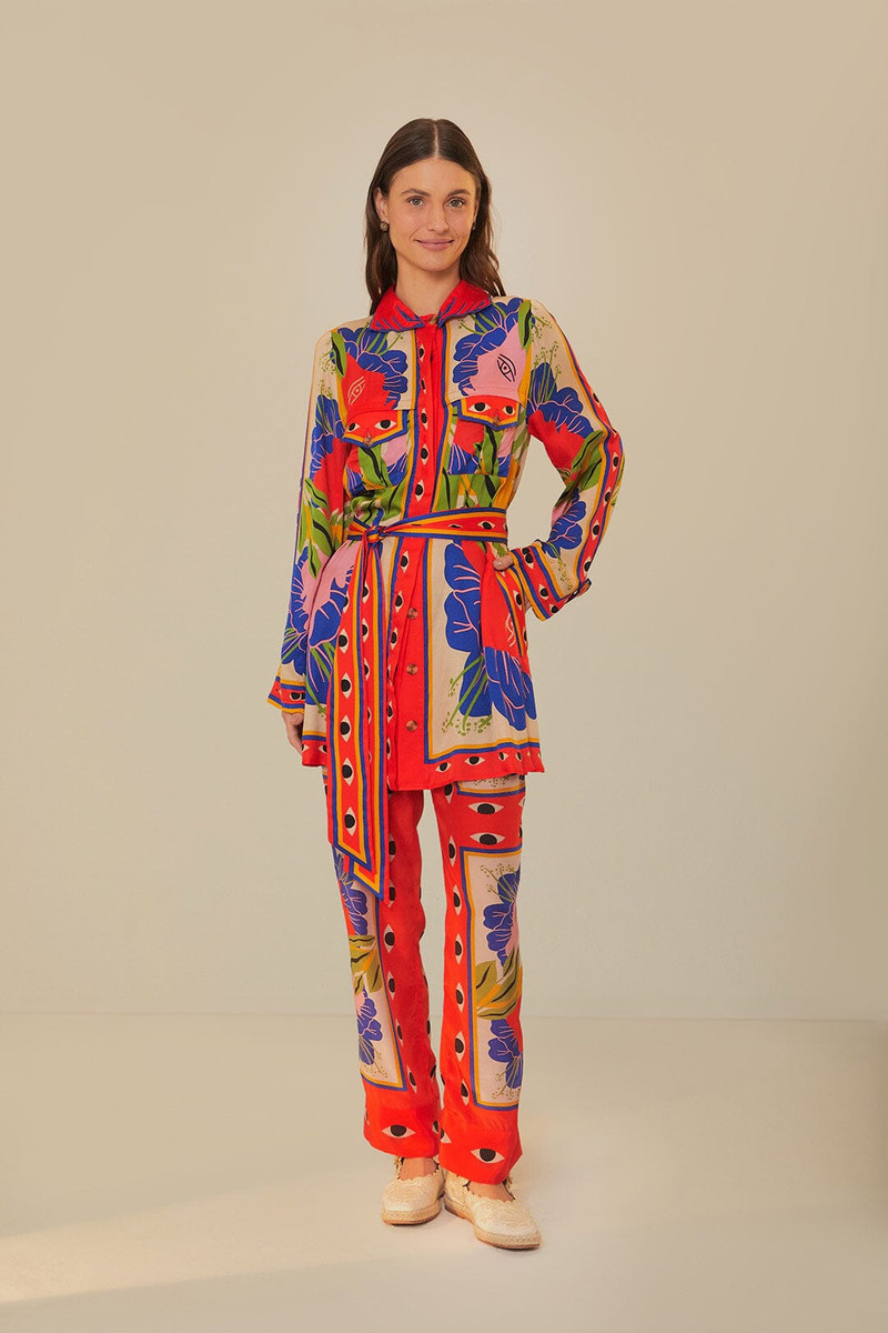 Sand Surreal Scarf Pajama Pants 1