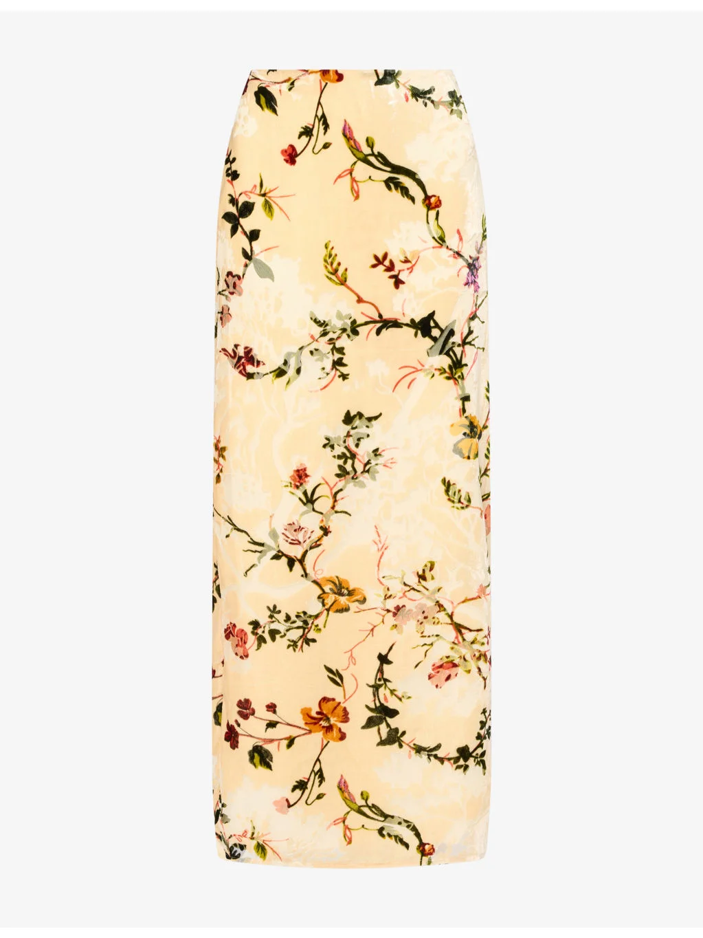 Reformation x Alexa Carolyn Floral Column Woven Midi Skirt - 1