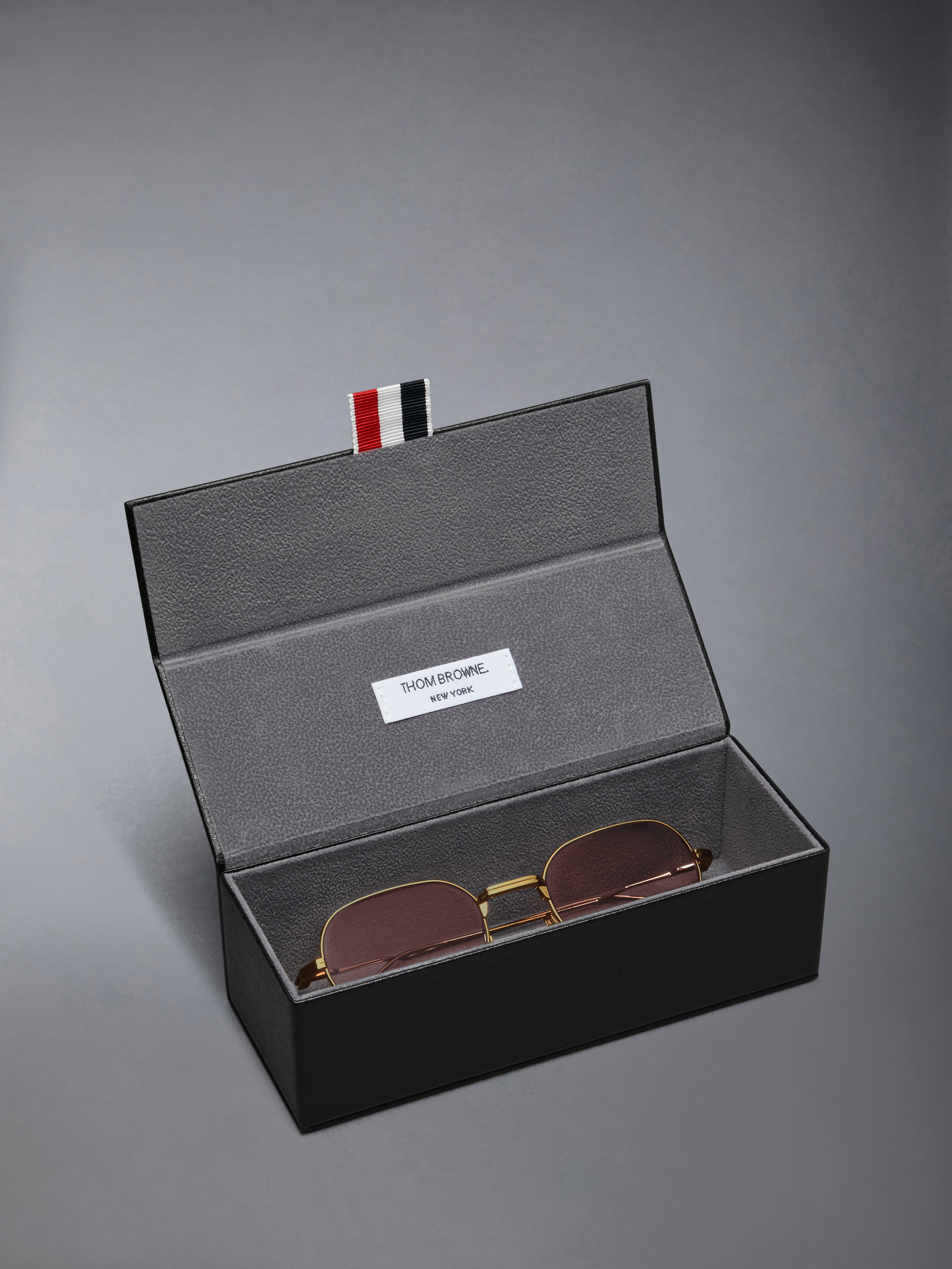 TITANIUM RECTANGULAR SUNGLASSES - 4