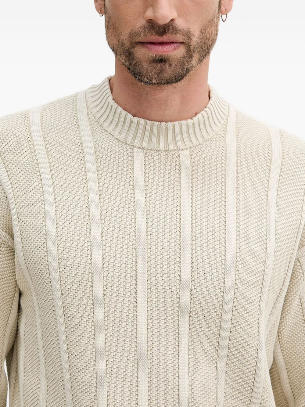 ribbed crew-neck sweater - 4