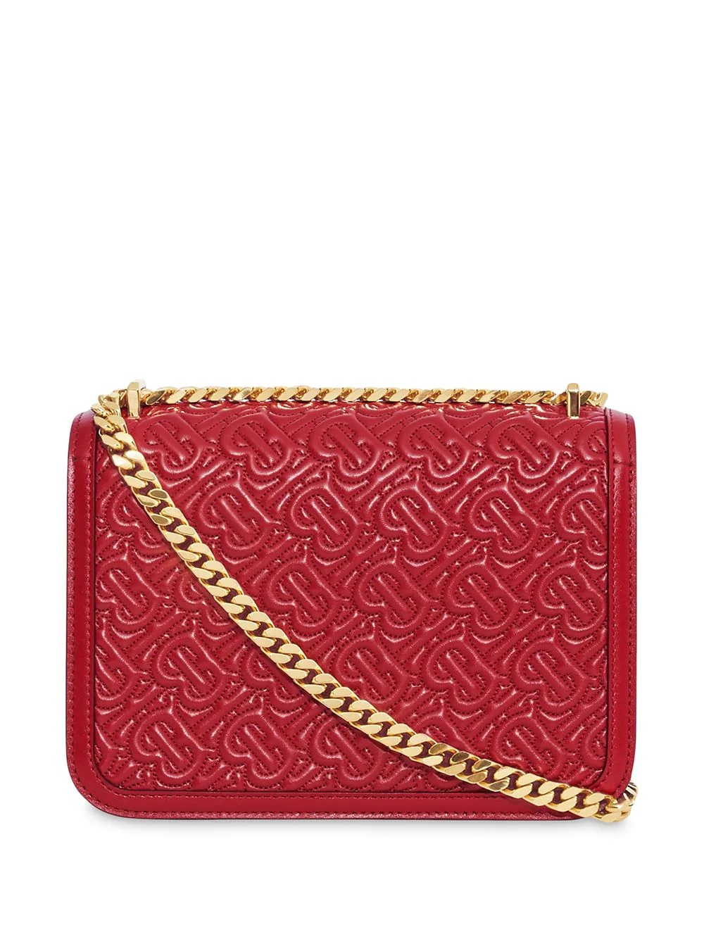 small quilted monogram shoulder bag - 3