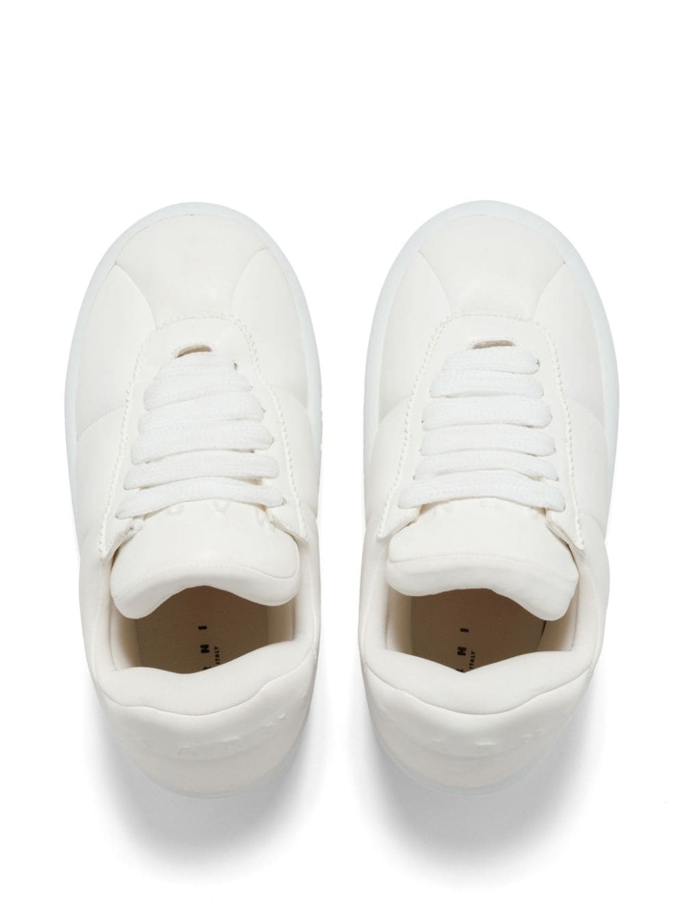 padded lace-up sneakers - 4