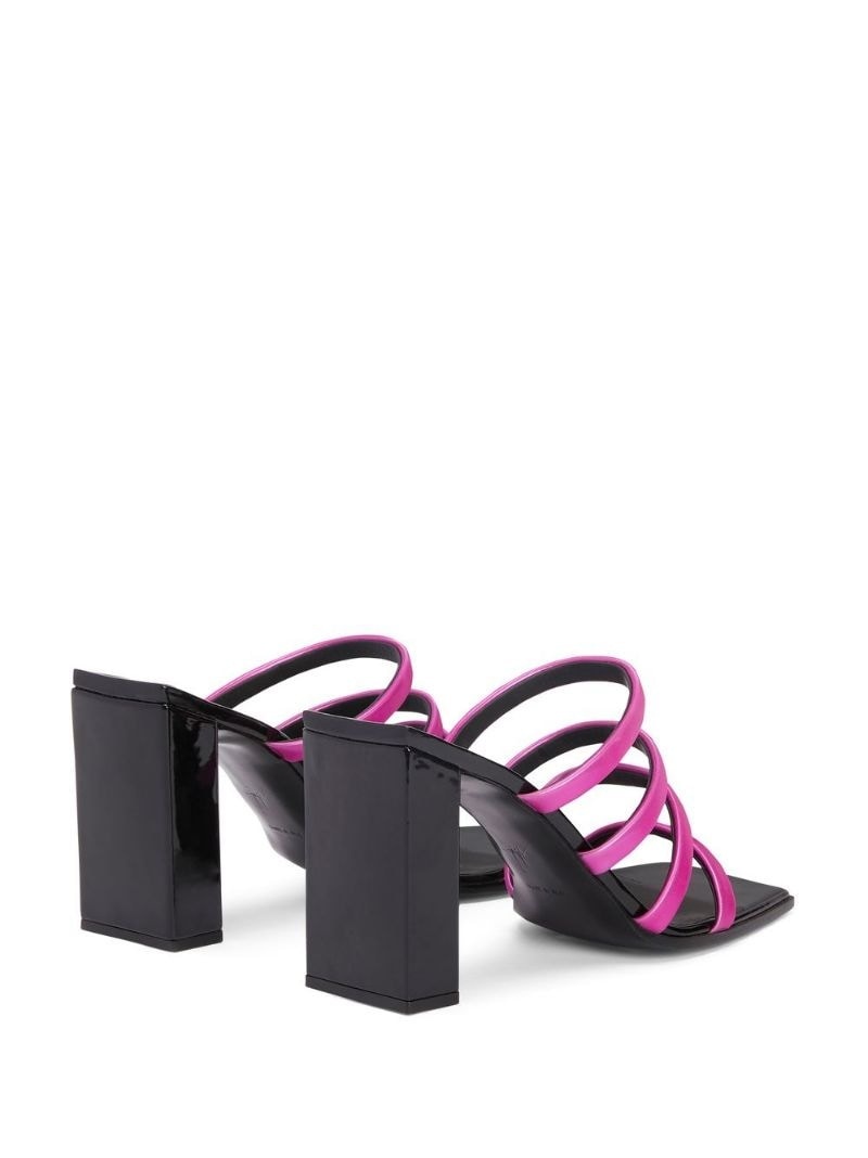 Shangay square-toe 85mm mules - 3