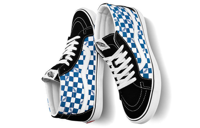 Vans Vans Sk8-mid Checkerboard Blue/White VN0A3MV85I5 outlook