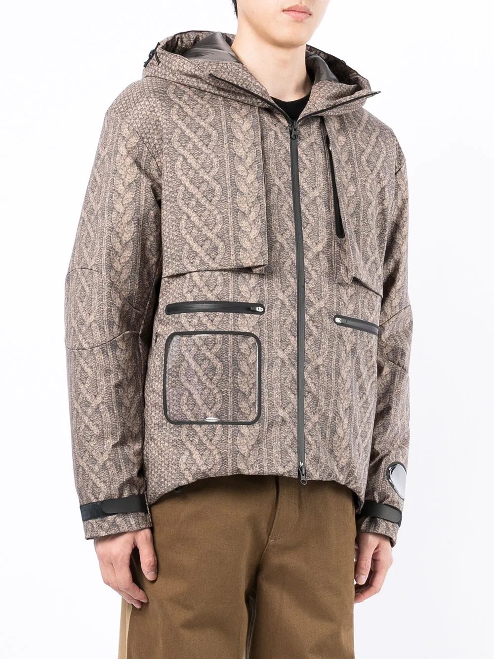 printed hooded jacket - 3