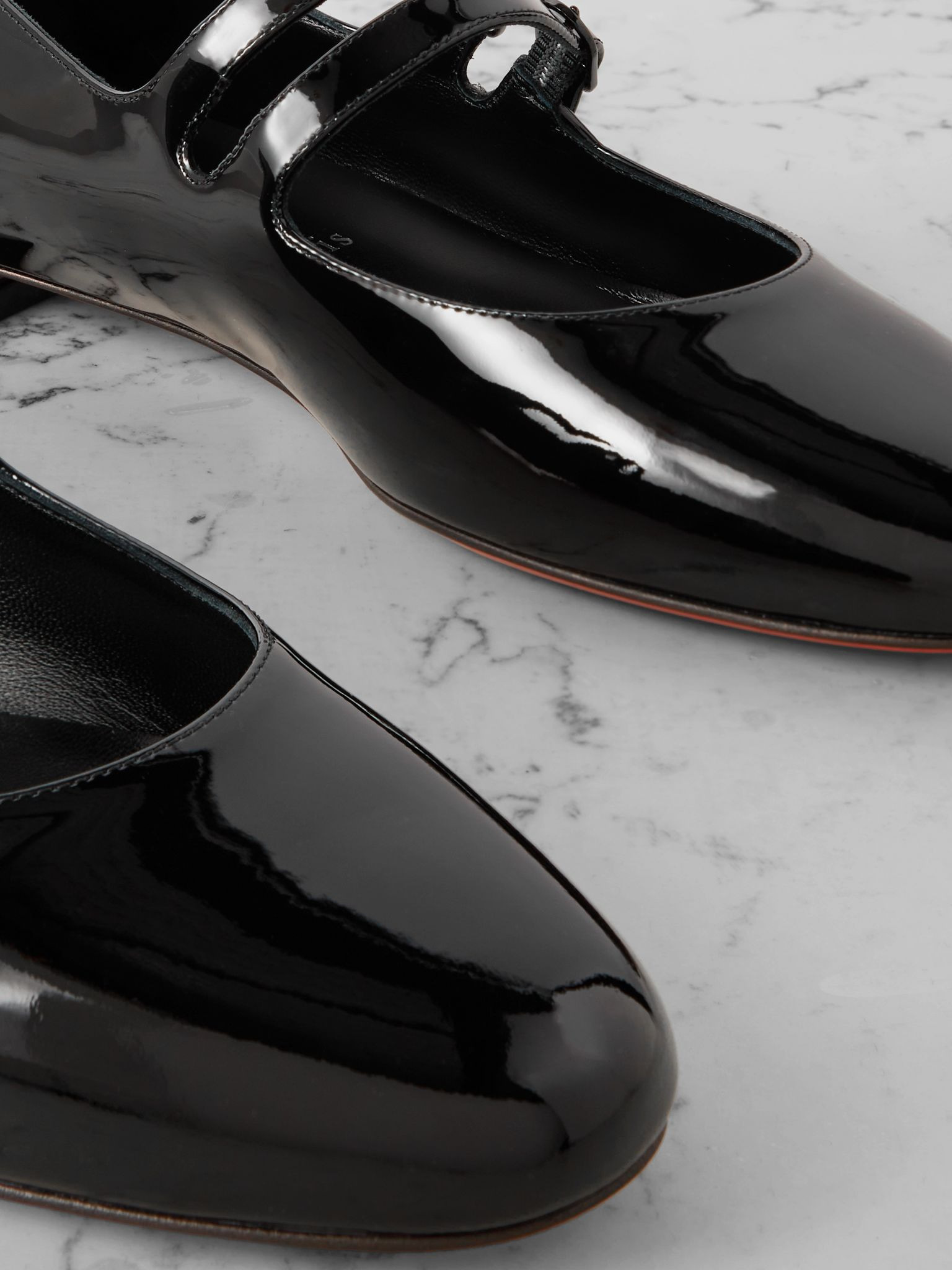 Sweet Jane patent-leather flats Black - 4