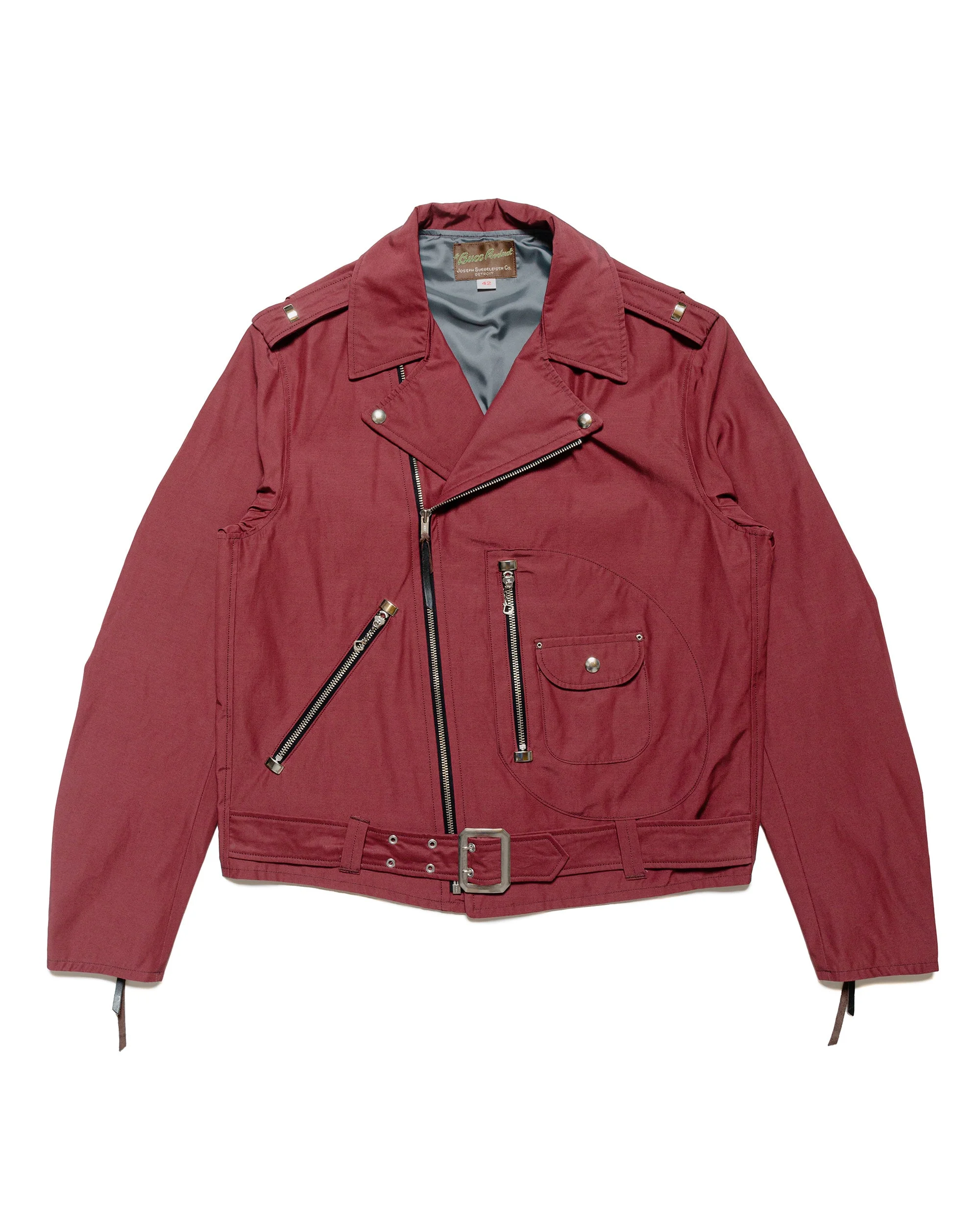BJ24102 Buco J-24 Satin Twill Jacket Burgundy - 1