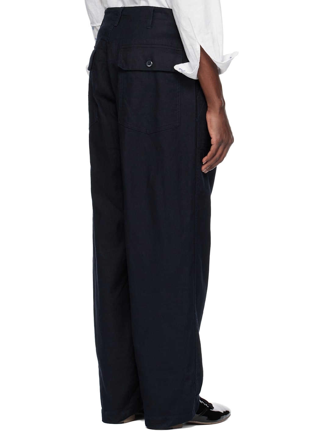 Navy Fatigue Trousers - 3