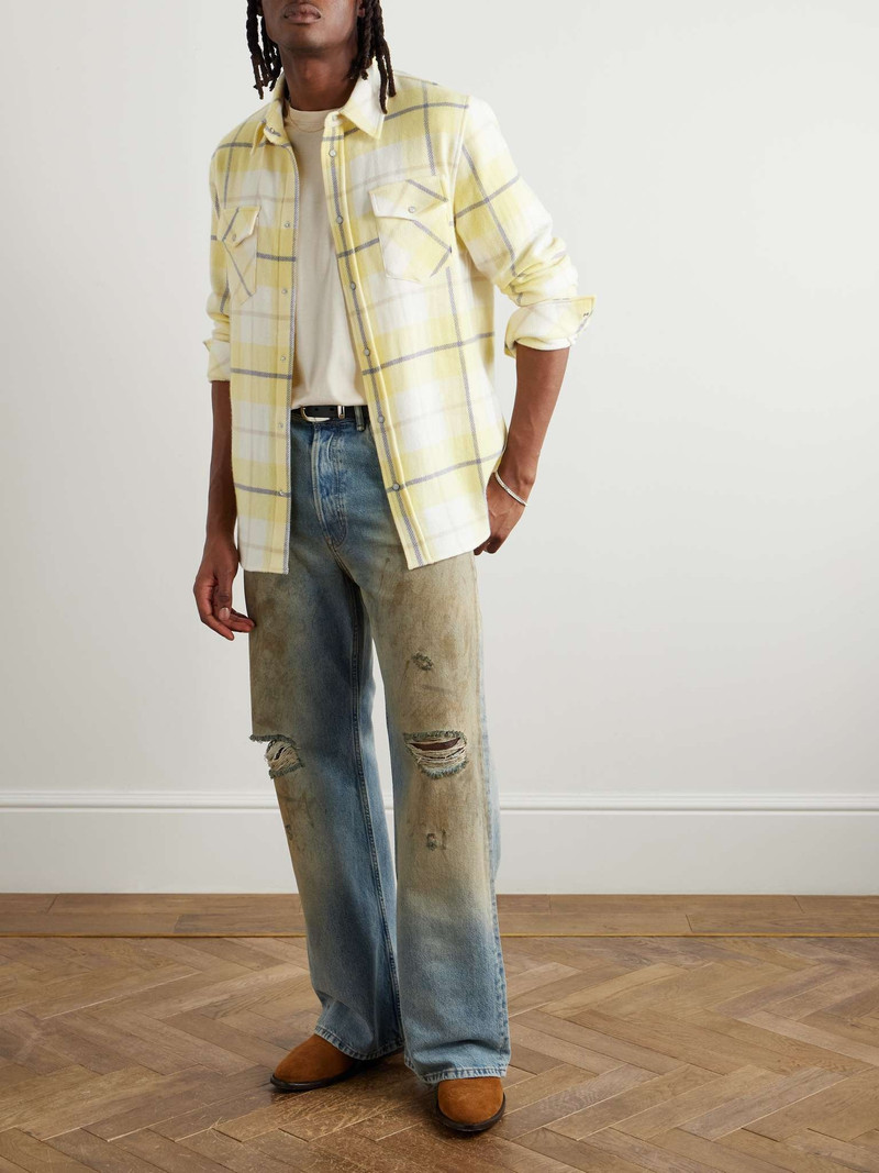 God’s True Cashmere Dreamer Checked Cashmere Shirt outlook