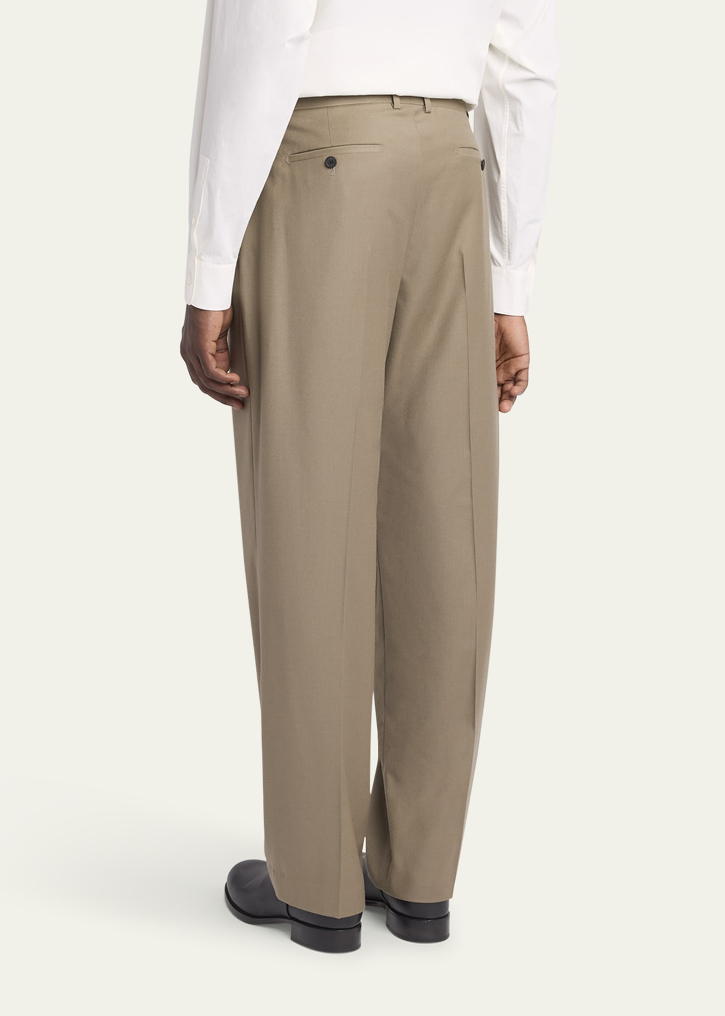 Men's Zev Flannel Double-Pleated Pants - 3