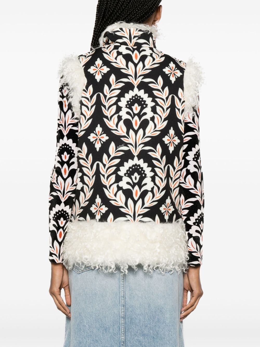 Folk floral-print vest - 4