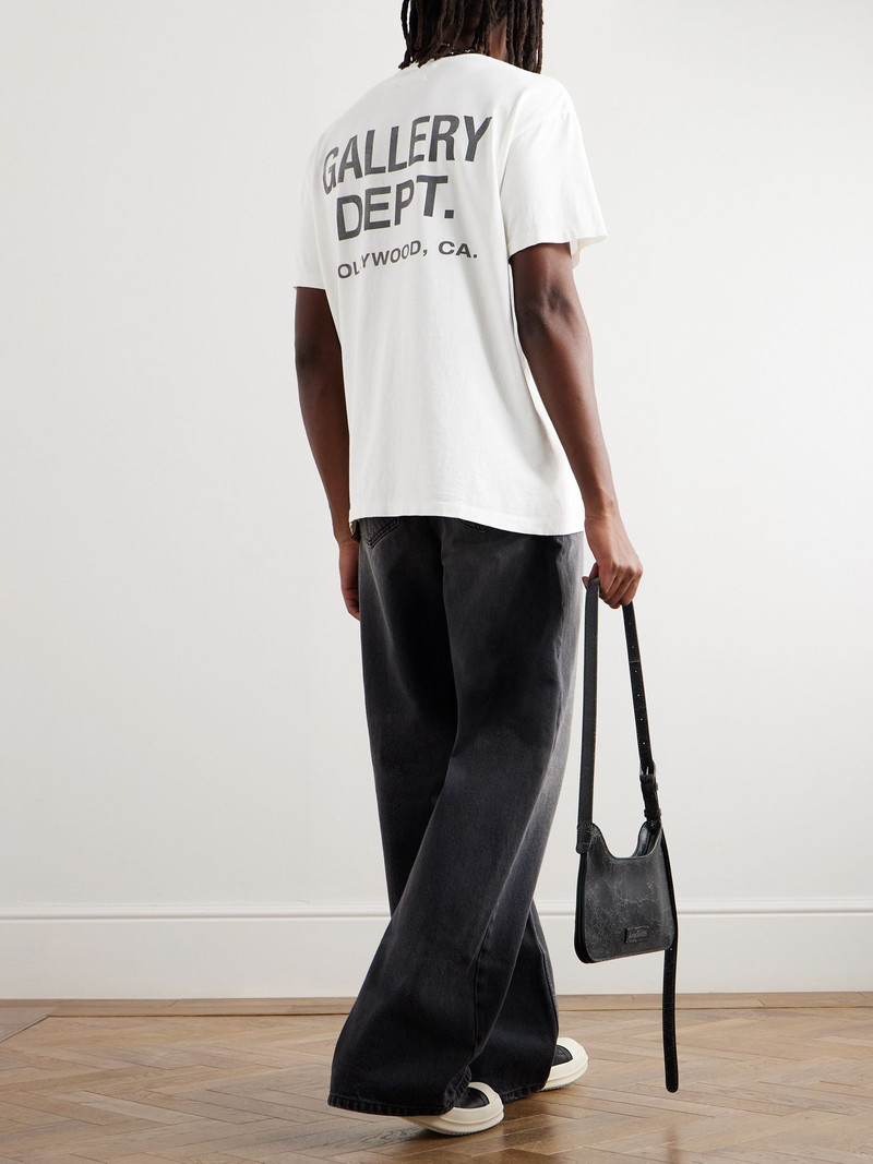 GALLERY DEPT. Vintage Souvenir Logo-Print Cotton-Jersey T-Shirt White outlook