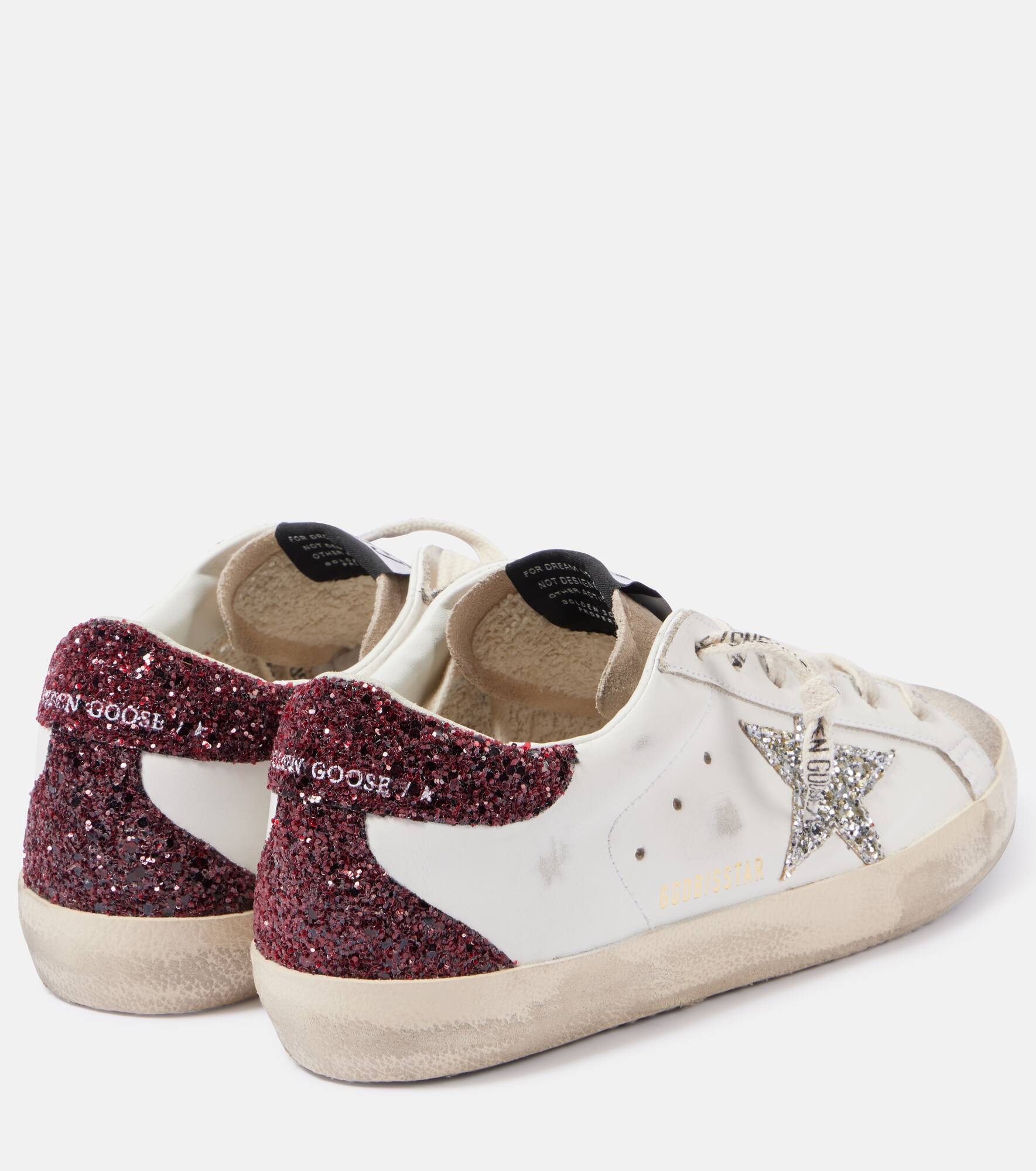 Super-Star embellished leather sneakers - 3