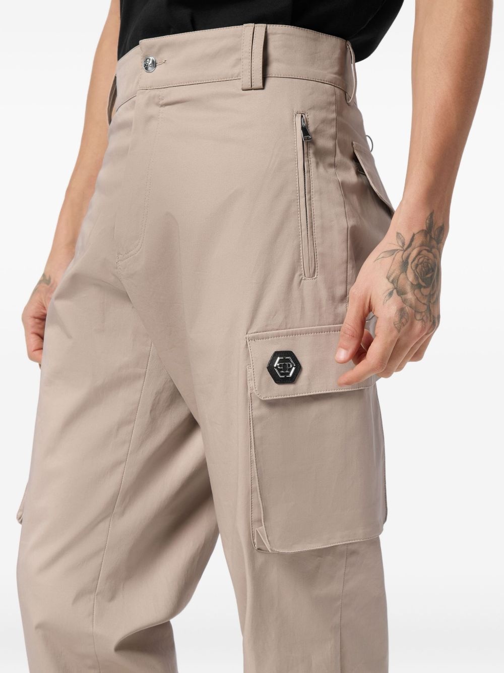 logo-plaque trousers - 5