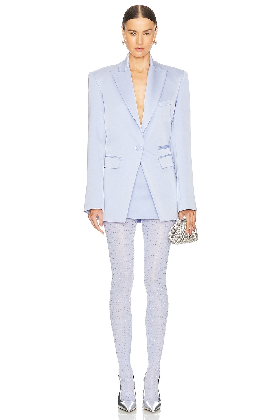Single Breasted Oversized Blazer - 4