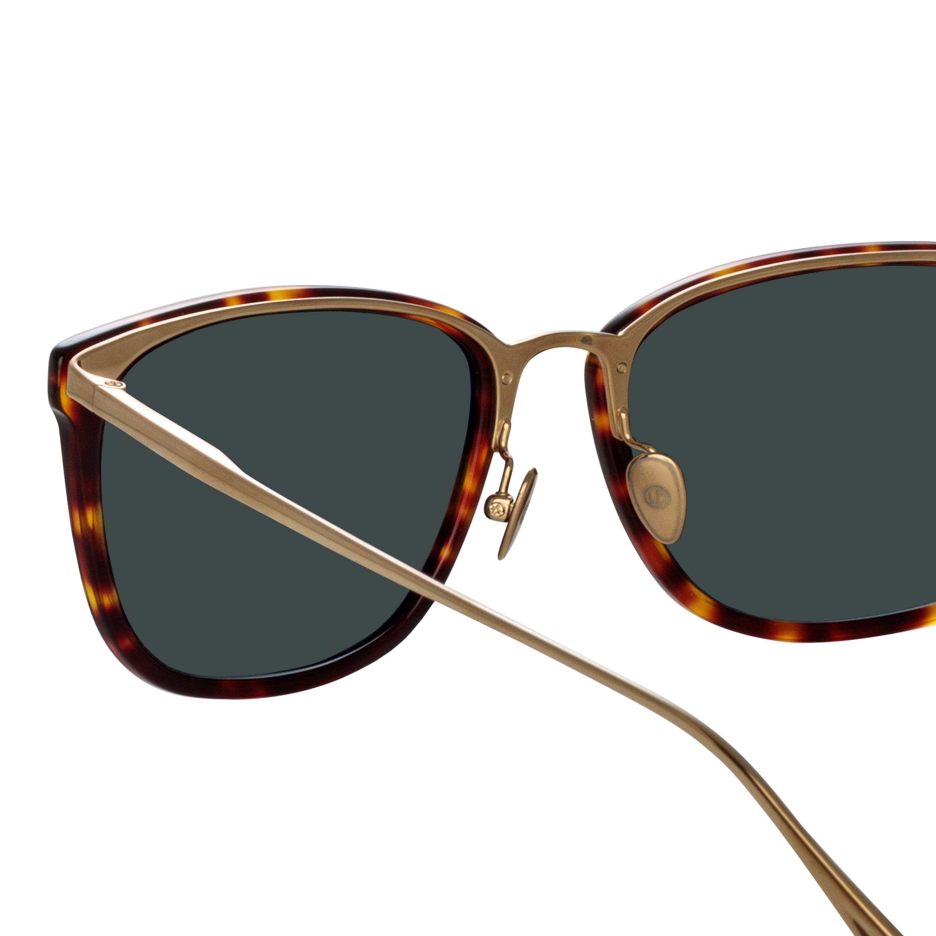MEN'S CASSIN D-FRAME SUNGLASSES IN TORTOISESHELL - 5
