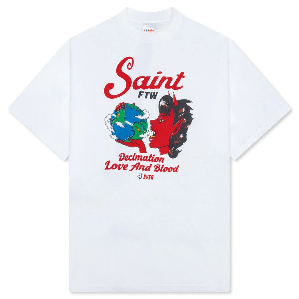 SAINT DEVIL S/S TEE - WHITE - 1
