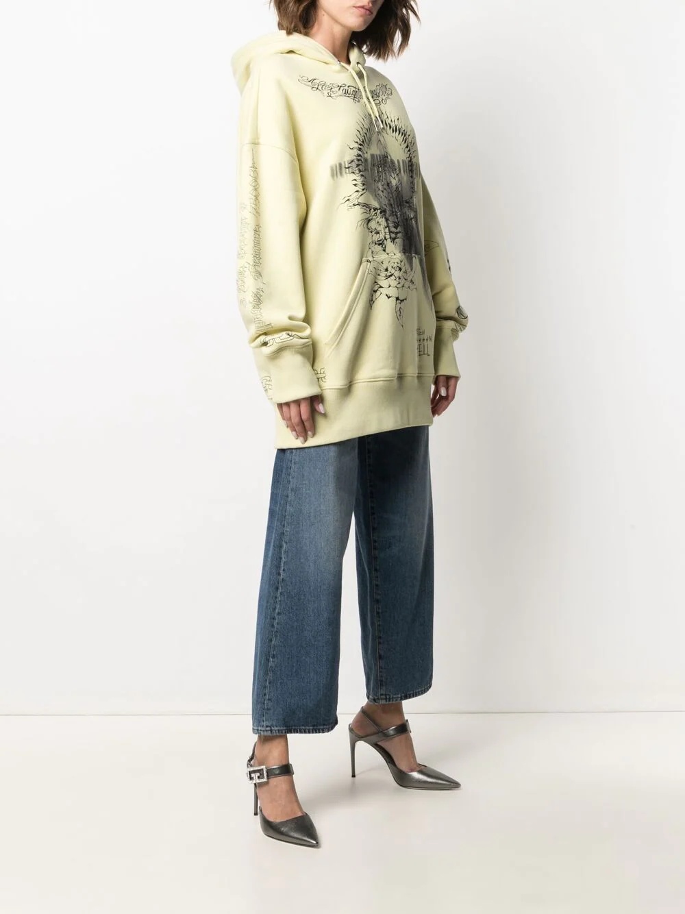 oversized printed hoodie - 3