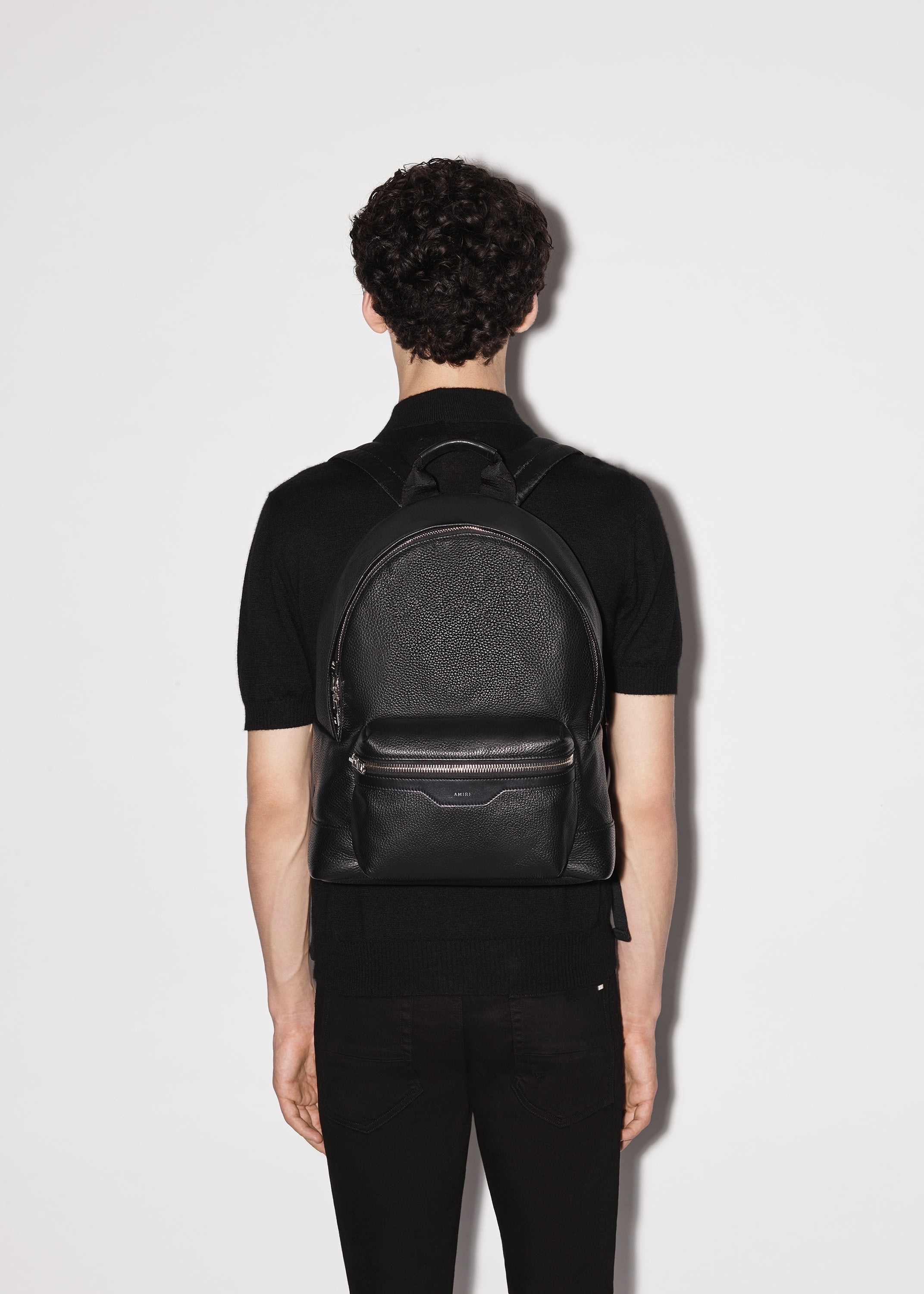 PEBBLED NAPPA BACKPACK - 3