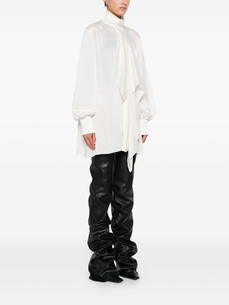 ruffled high-neck blouse 3