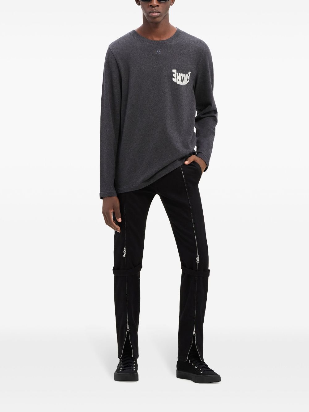 Encore long-sleeved cotton T-shirt - 2