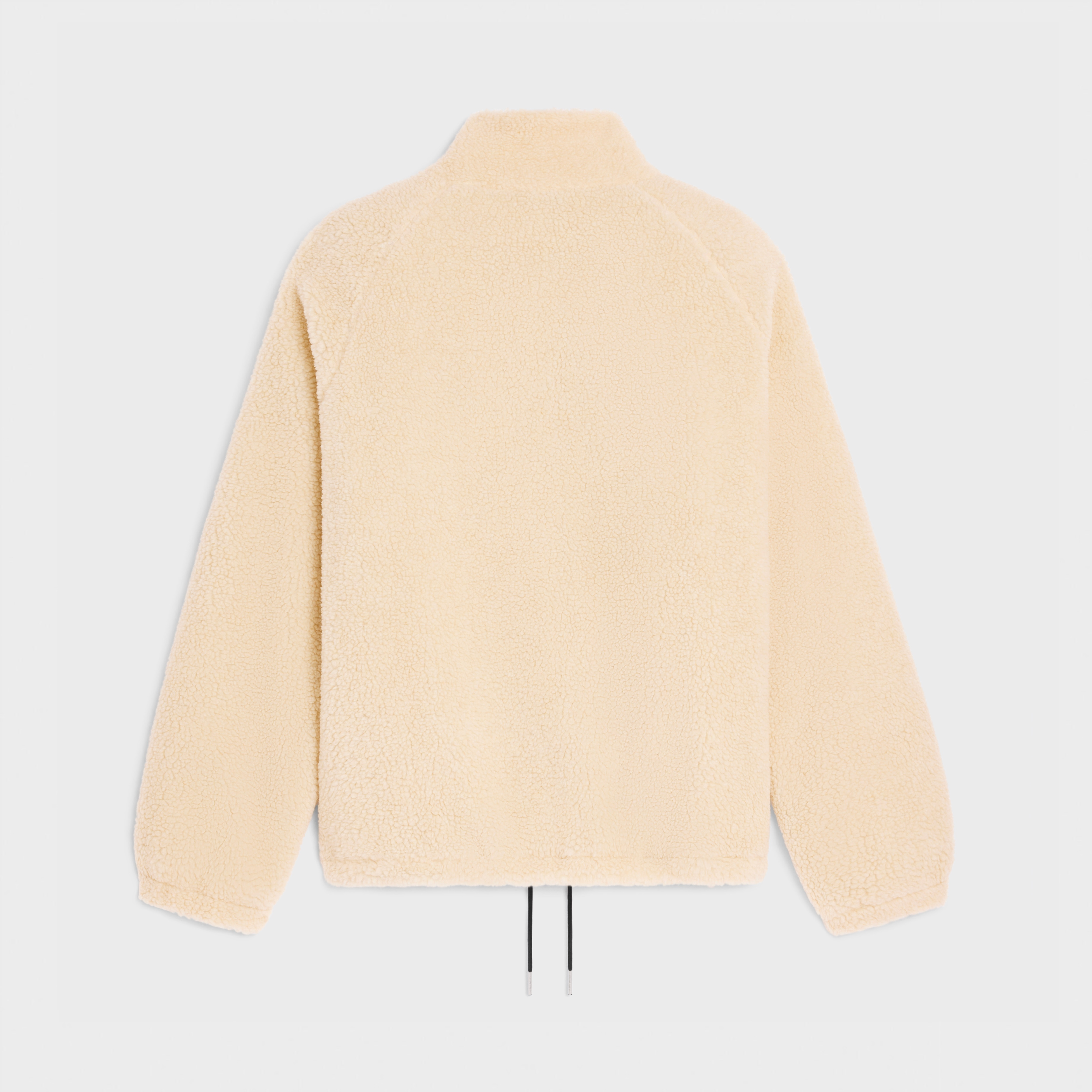 celine loose jacket in jersey fleece - 2