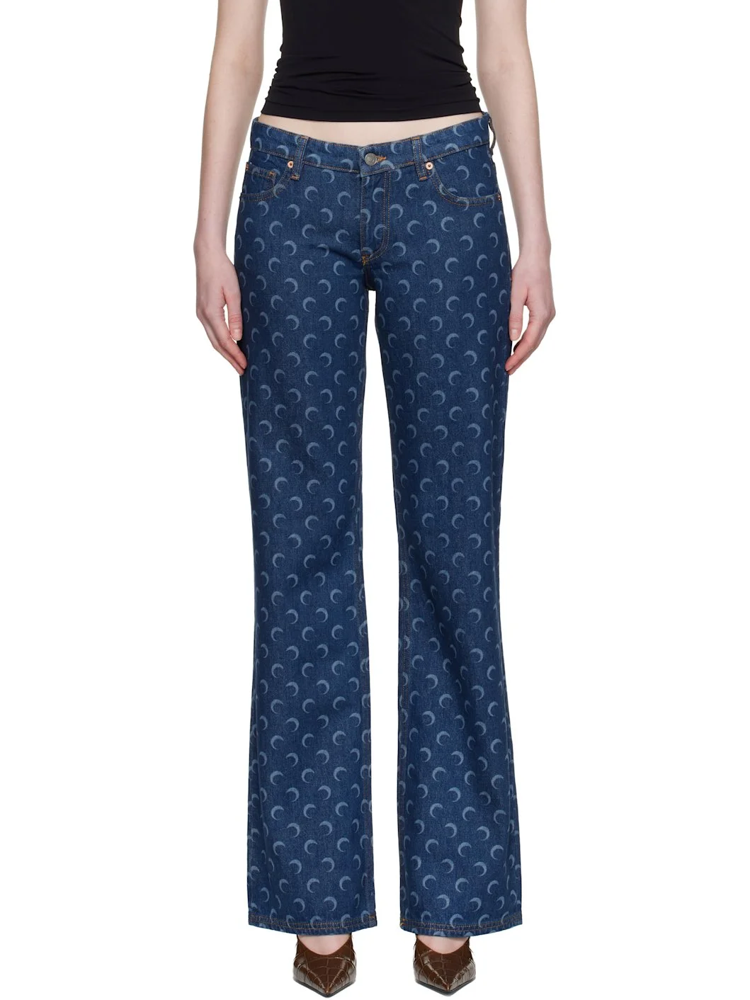 Blue Flare Jeans - 1