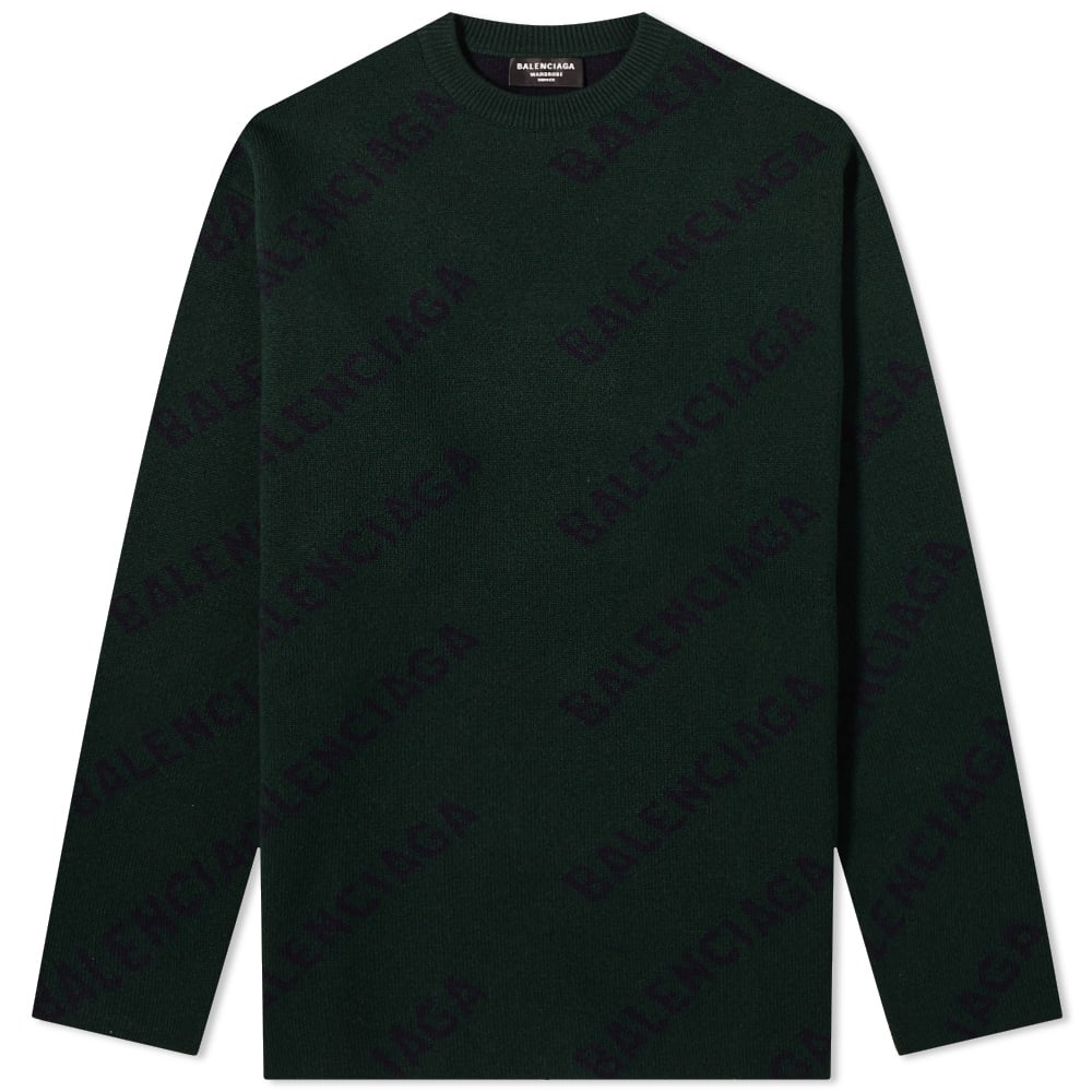 Balenciaga Logo Crew Knit - 1