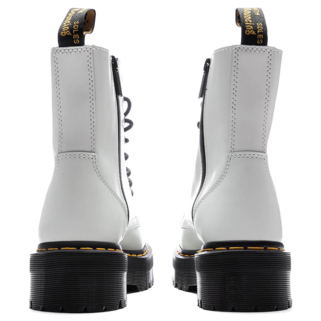 AIR WAIR WOMEN'S JADON POLISHED SMOOTH BOOT - WHITE - 4