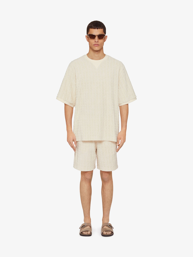 Givenchy BERMUDA SHORTS IN 4G COTTON TOWELLING outlook