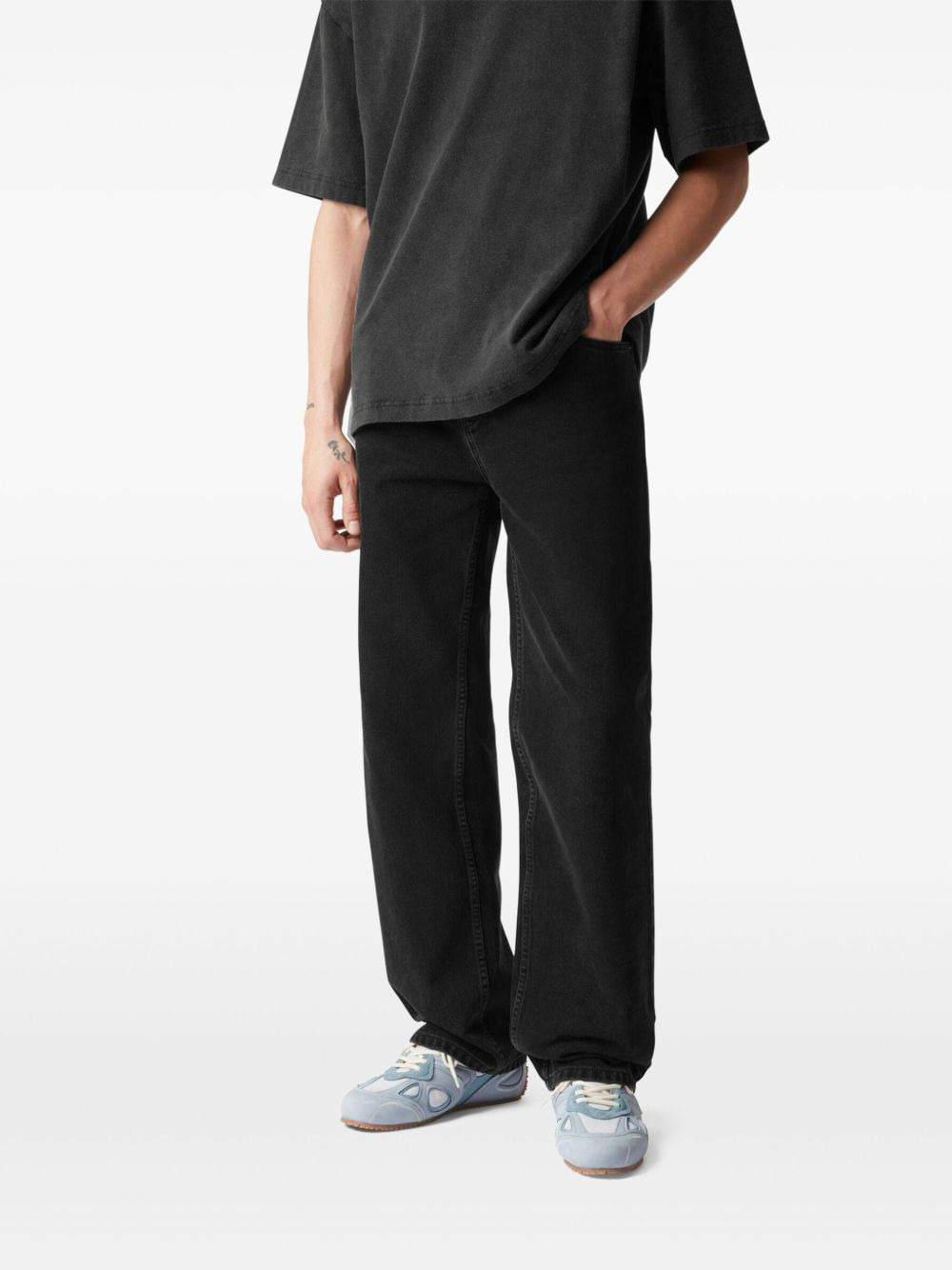 suede panelled sneakers - 5