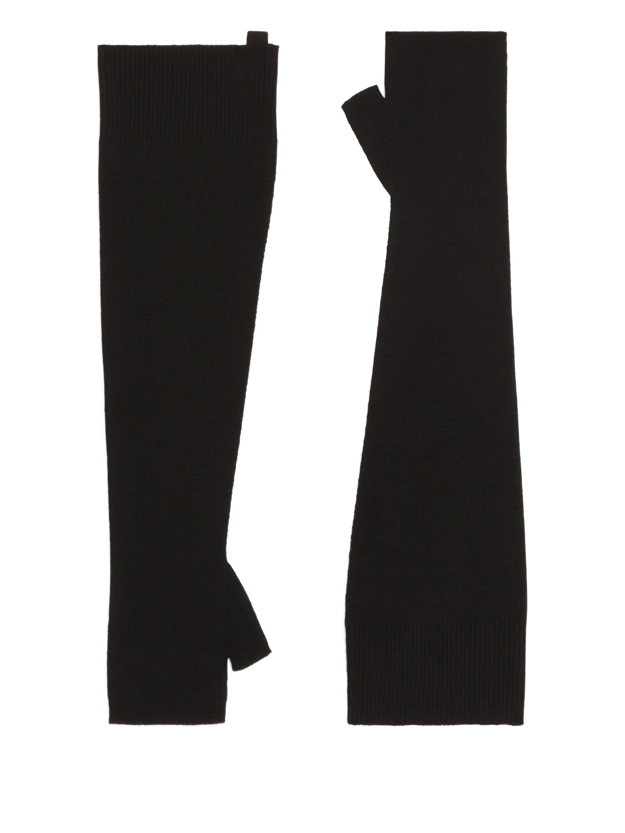 Dolce & Gabbana Ribbed Fingerless Gloves - 2