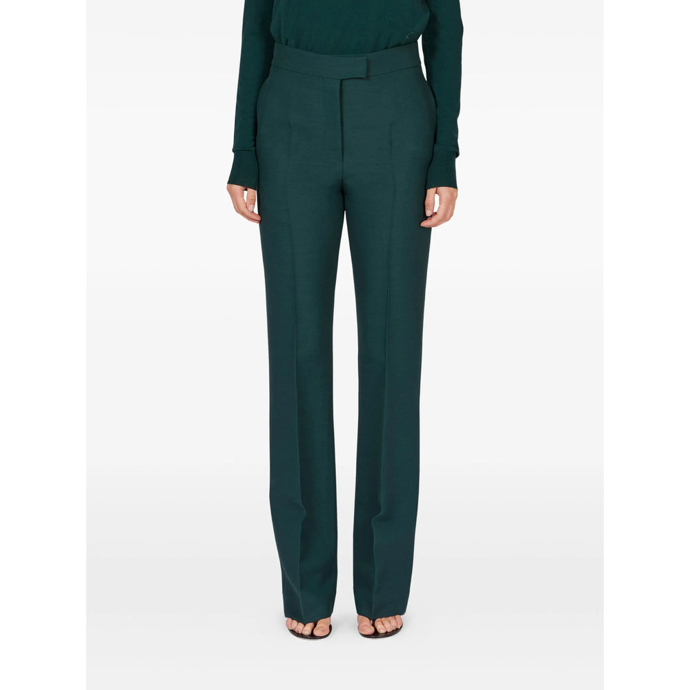 Ferragamo Green Trousers - Tailored Trousers Women - 4